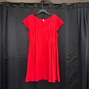 Flattering Red Mini Dress